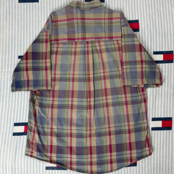 Vintage Burberry Plaid short sleeve button down shirt - Picture 2 of 10
